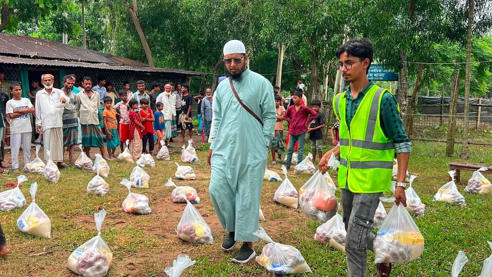 Volunteers at work